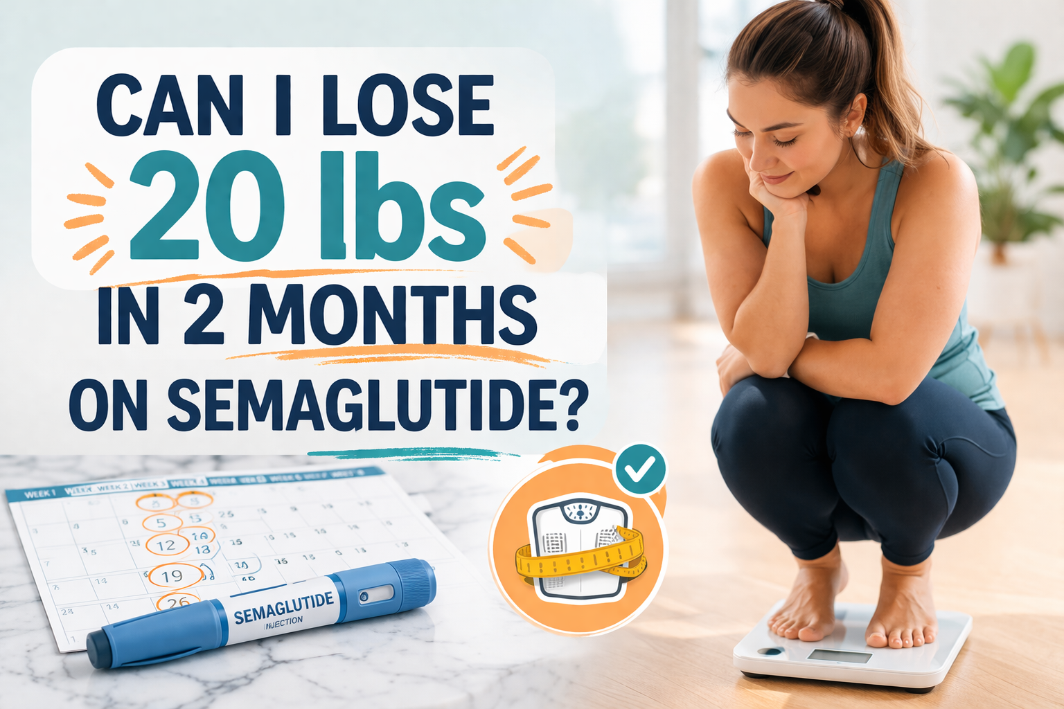 Semaglutide for Weight Loss: Can I Lose 20 lbs in 2 Months?