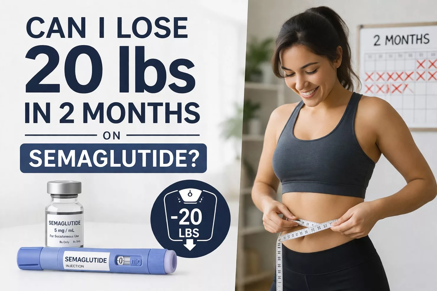 Semaglutide for Weight Loss: Can I Lose 20 lbs in 2 Months?